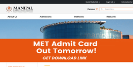 MET 2026 Phase 1 Admit Card Out Tomorrow Exam April 13 14
